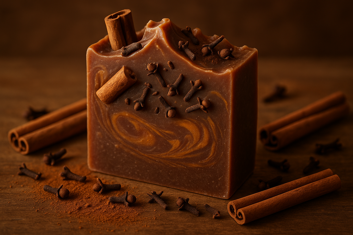 Ceylon cinnamon and clove soap