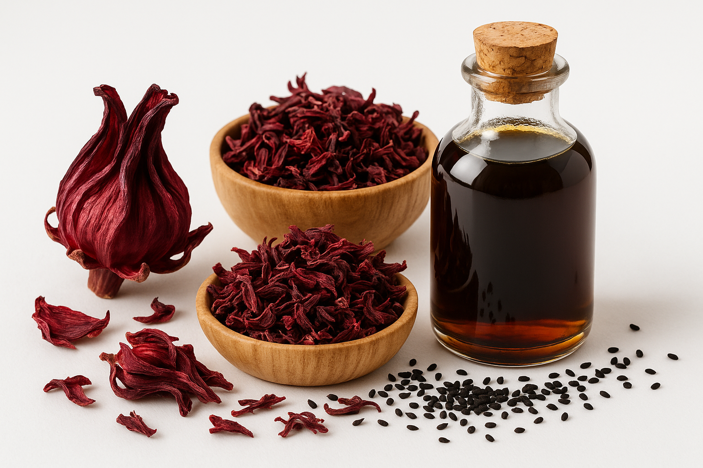 Hibiscus herb and Black seed oil