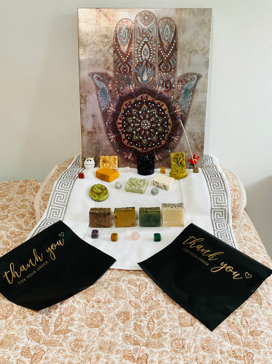 Choose your bundle of 3, Rosemary, Oregano & Clove-Included: Genuine Natural Crystal Incense Holder w/Incense sticks
