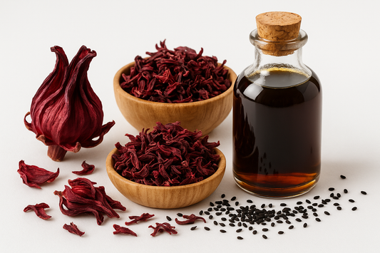 Hibiscus herb and Black seed oil